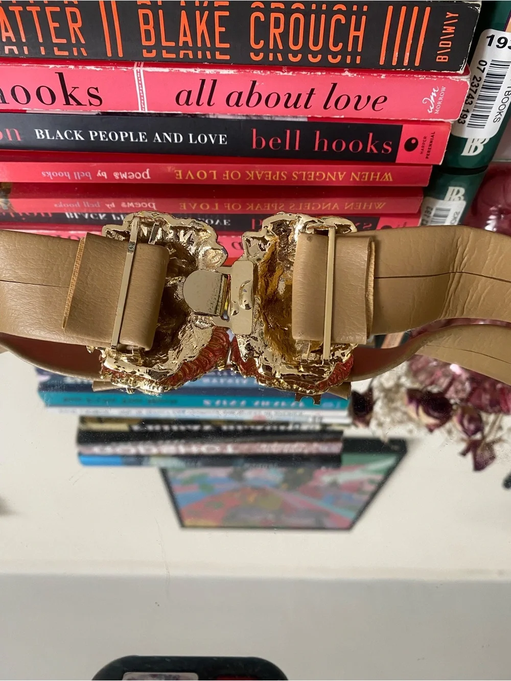 Vintage Gold Lion Buckle Belt